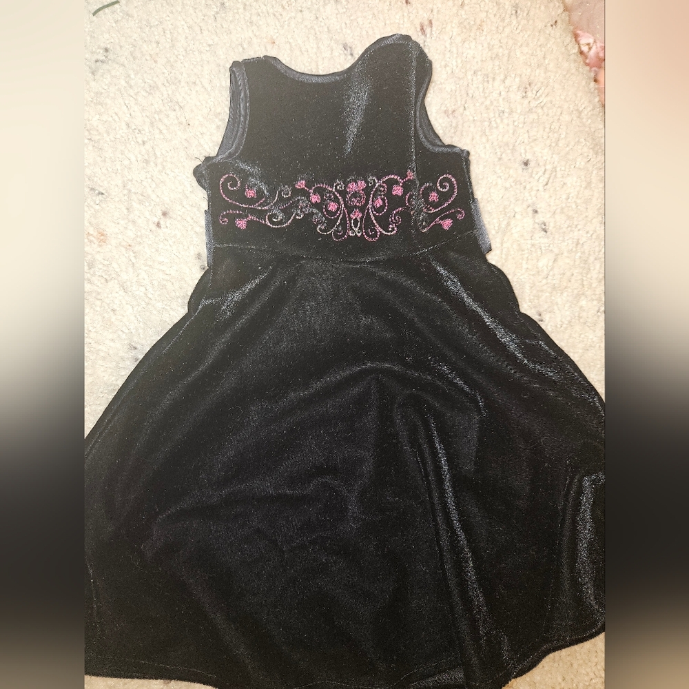 American Girl Starry Night doll dress black velvet